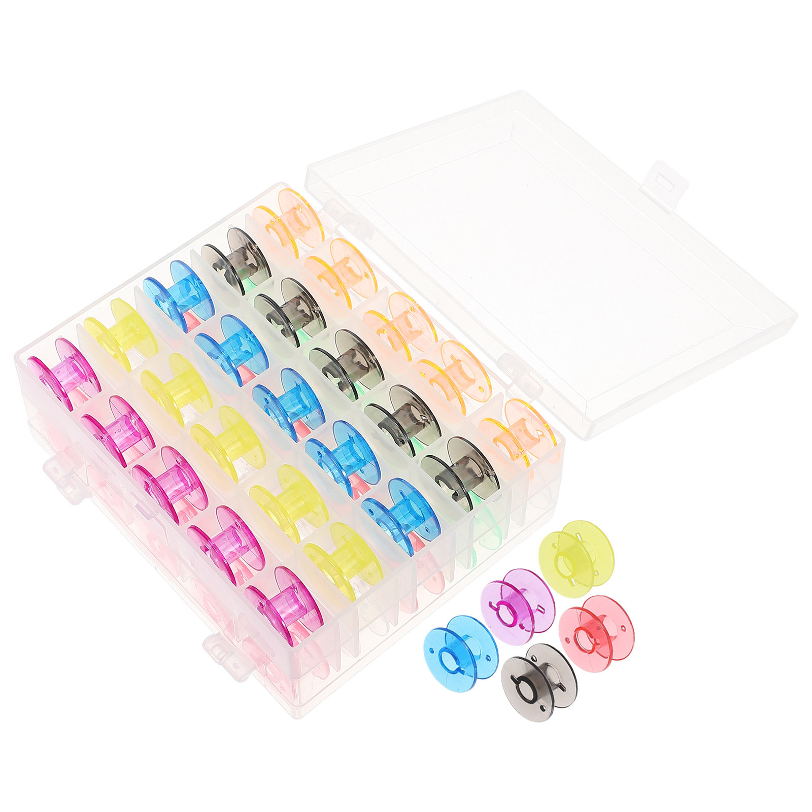 Thread Bobbins Empty - 50 Adet Dikiş Makinesi Bobini Plastik