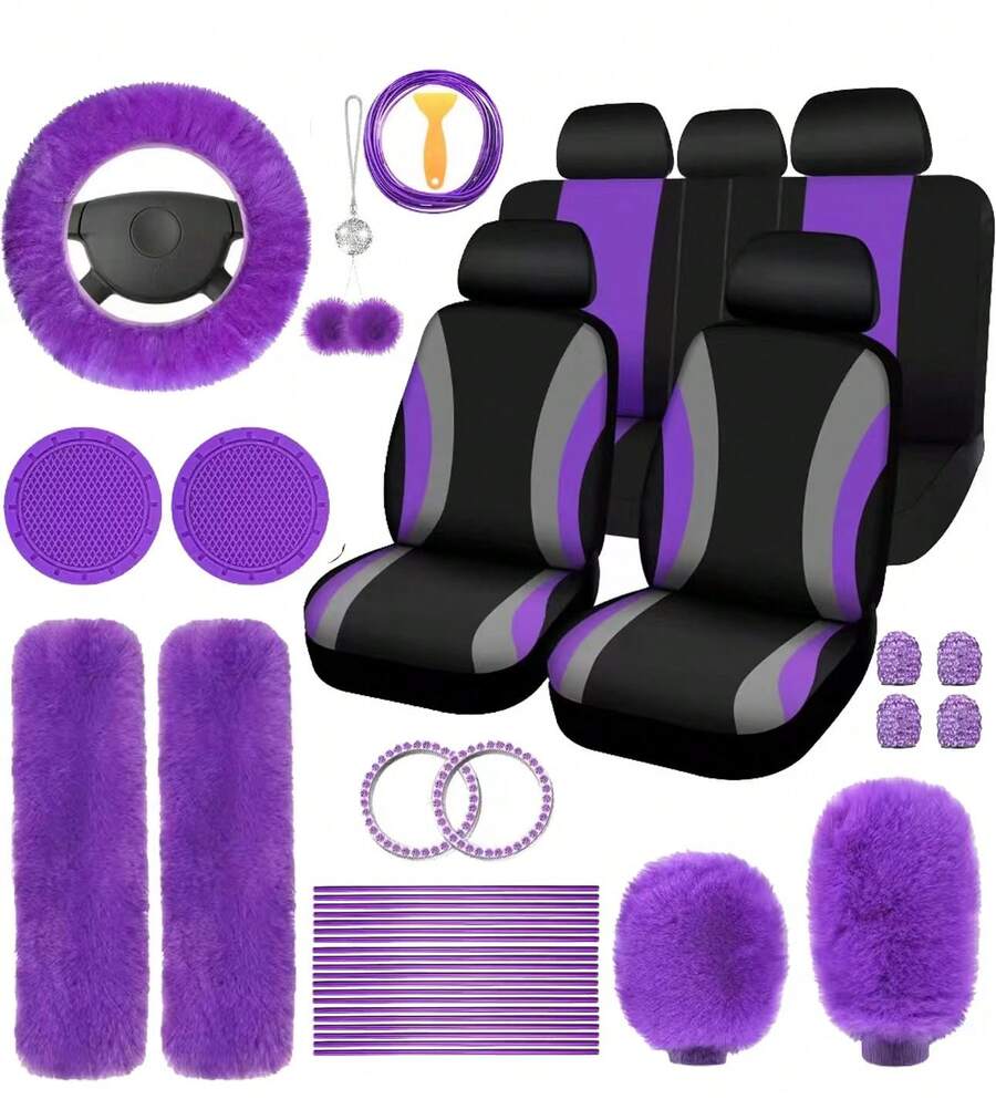 Shoulder Pad Set In - 35 Parçalı Araba Koltuk Kılıfı Seti,