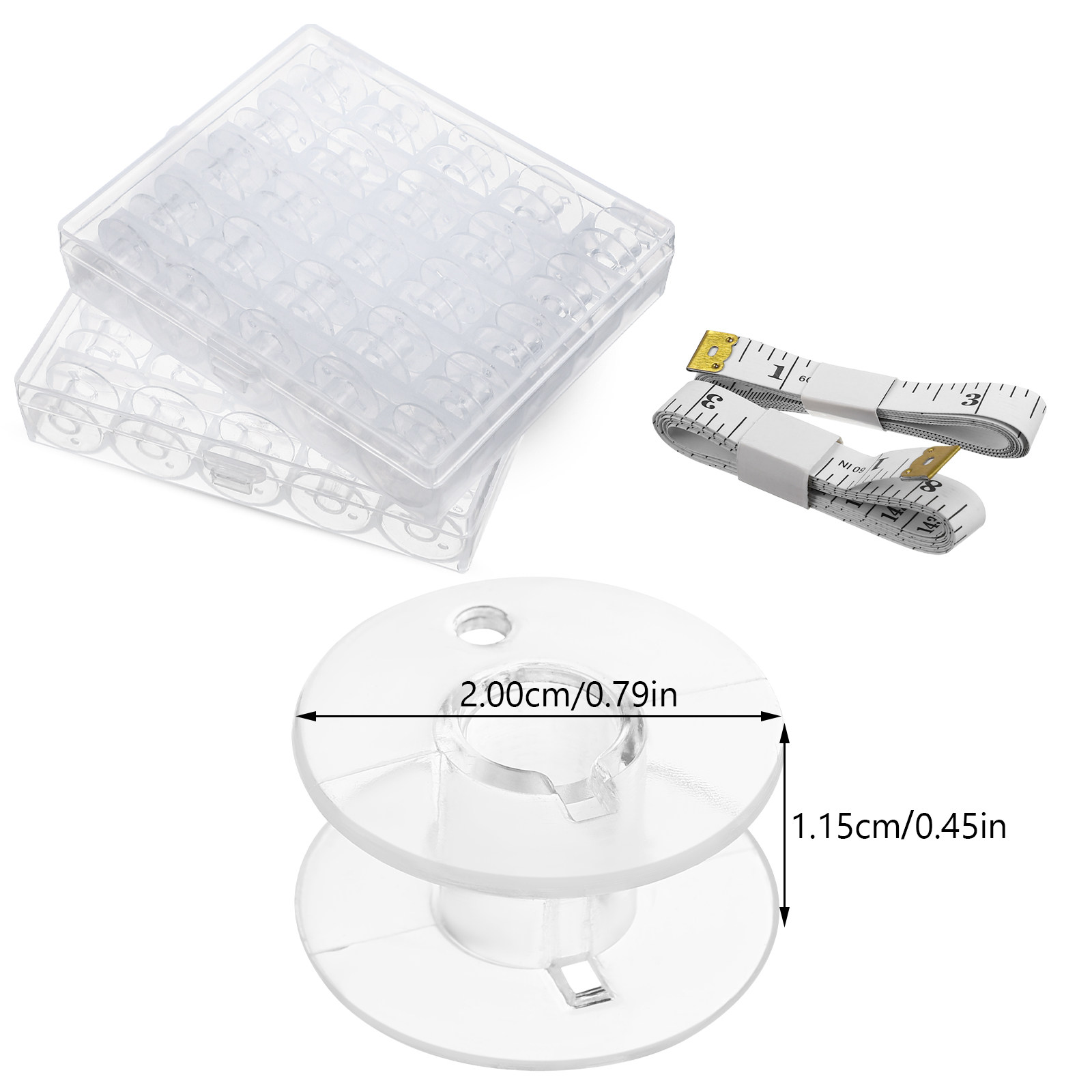 1 takım dikiş bobinleri saklam - Thread Bobbins Empty incelemesi ve fiyatı