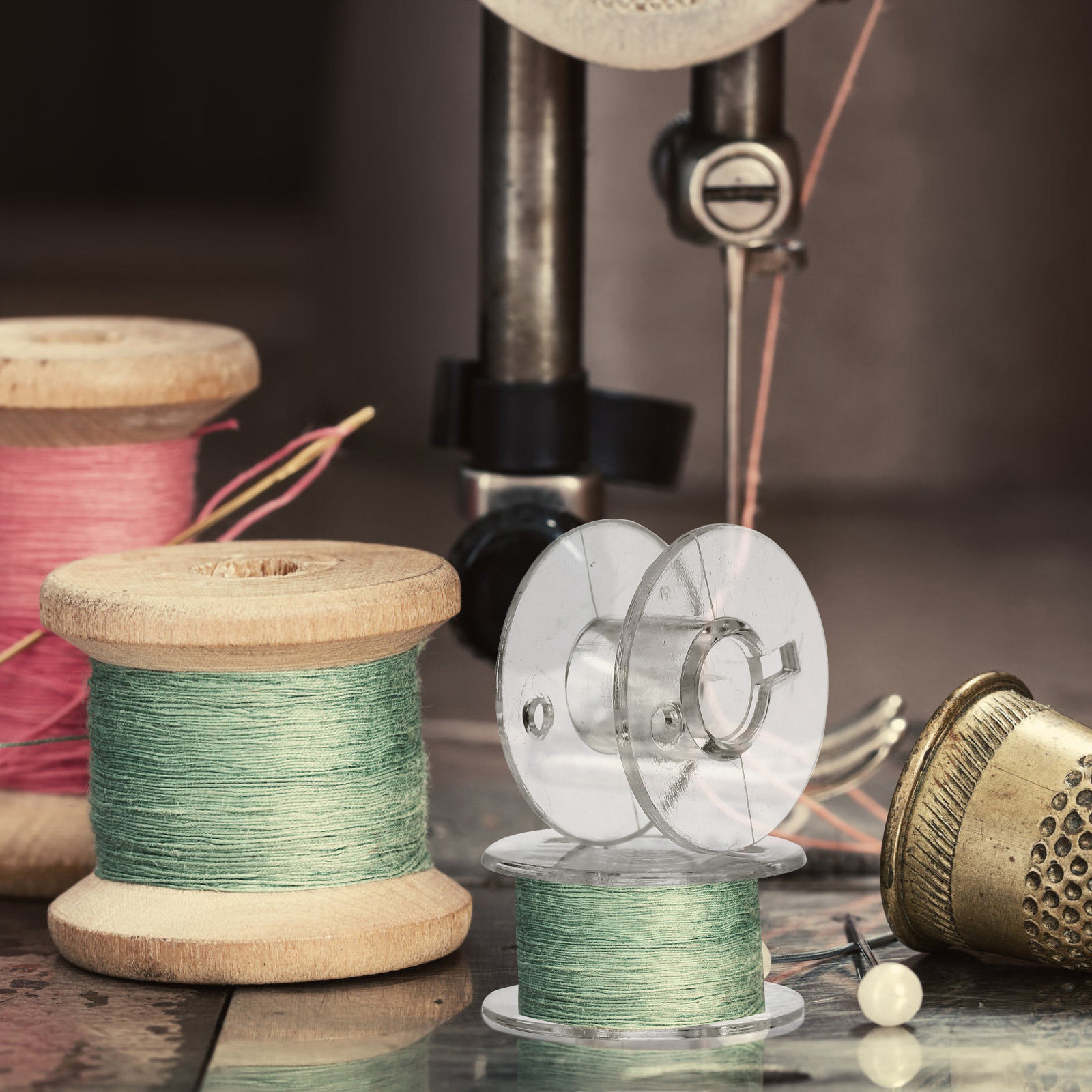 1 takım dikiş bobinleri saklam - Thread Bobbins Empty incelemesi ve fiyatı