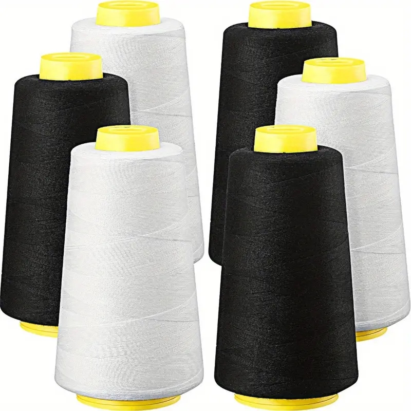 3 Siyah + 3 Beyaz Overlok İpli - Serger Thread Cone incelemesi ve fiyatı