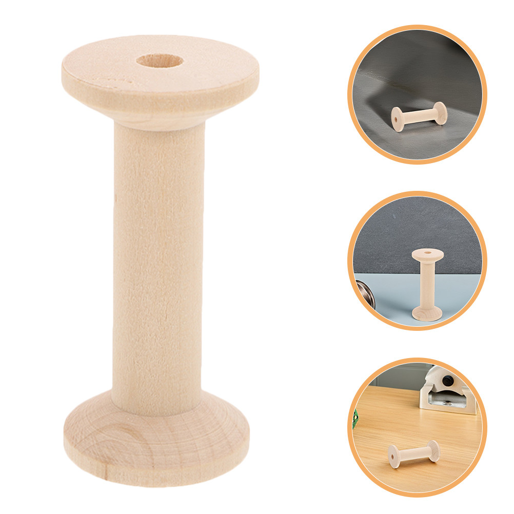 4 Adet Boş Ahşap Bobin İplik M - Thread Bobbins Empty incelemesi ve fiyatı