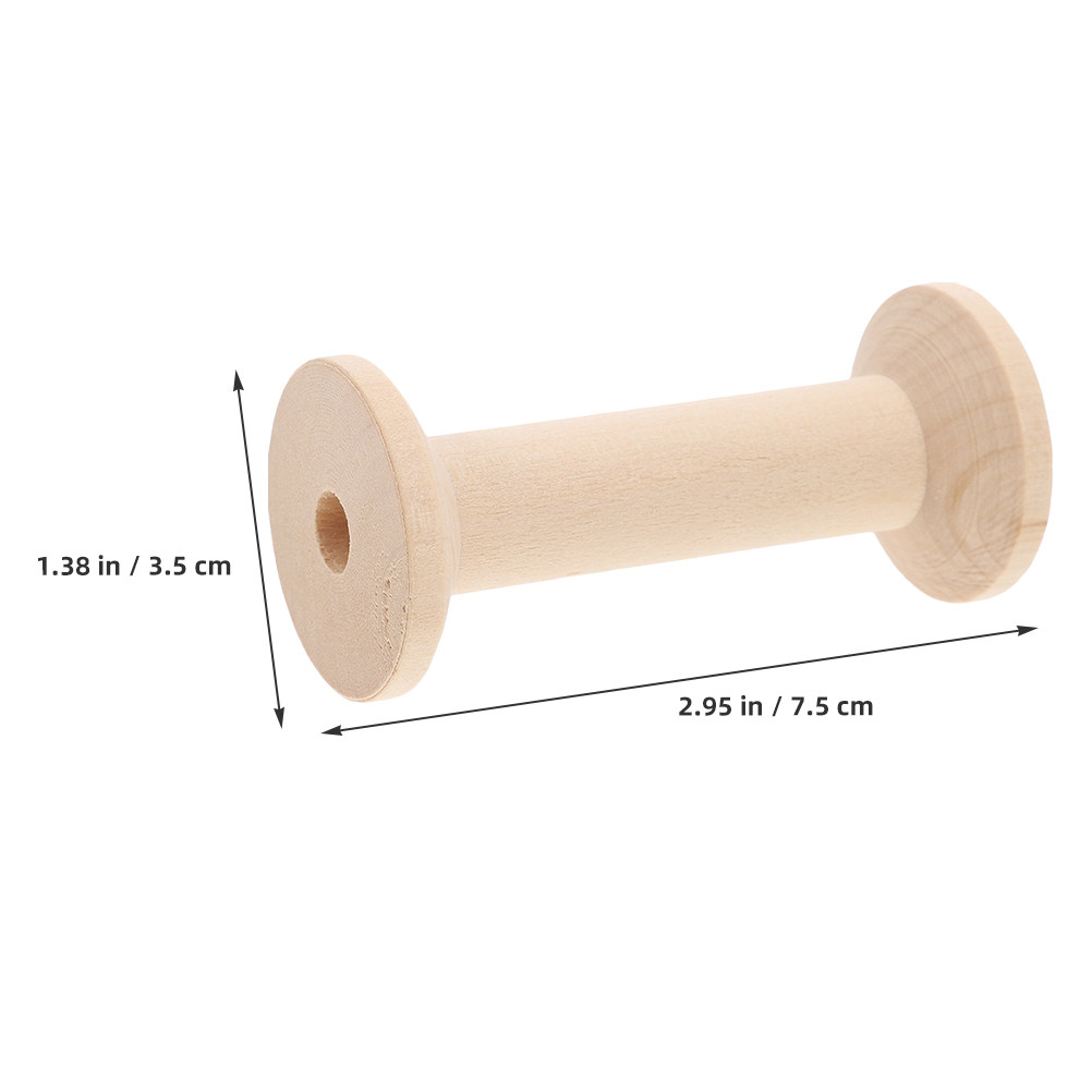 4 Adet Boş Ahşap Bobin İplik M - Thread Bobbins Empty incelemesi ve fiyatı