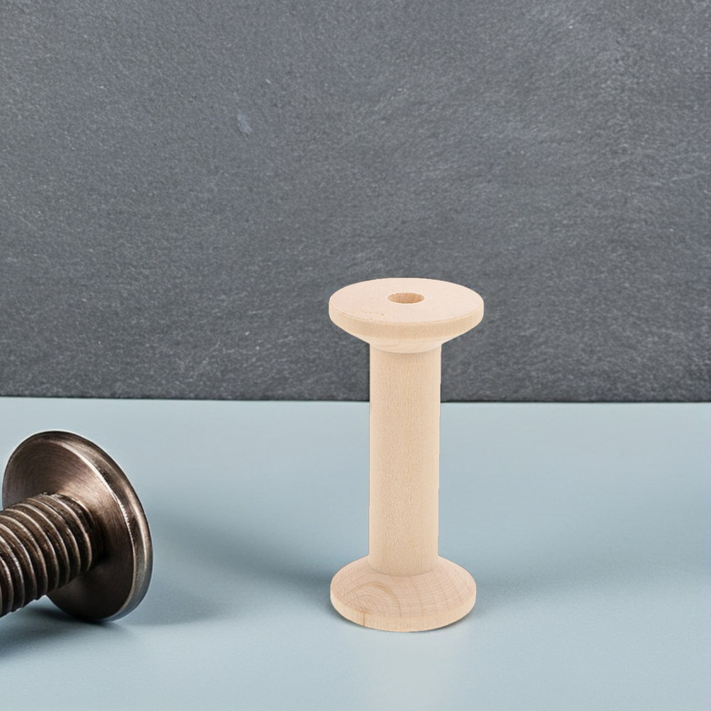 4 Adet Boş Ahşap Bobin İplik M - Thread Bobbins Empty incelemesi ve fiyatı