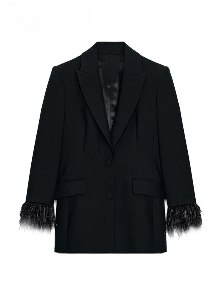 Şık Tüylü Blazer Pantolon Takı - Shoulder Pad Set In incelemesi ve fiyatı