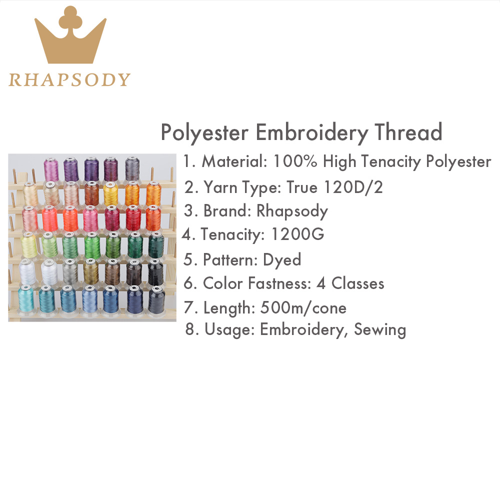 40W Polyester nakış ipliği 500 - Serger Thread Cone incelemesi ve fiyatı
