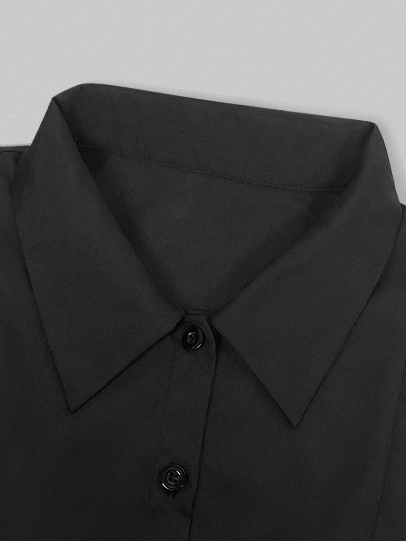 Kadın Siyah Omuz Vatkalı Gömle - Shoulder Pad Set In incelemesi ve fiyatı