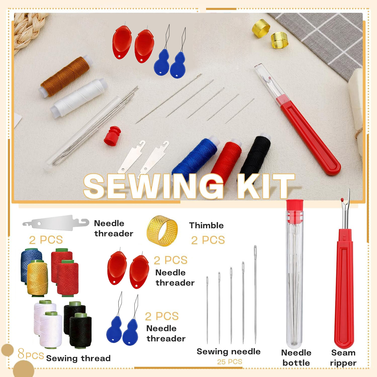 43 adet Büyük Göz Dikiş İğnesi - Sewing Repair incelemesi ve fiyatı