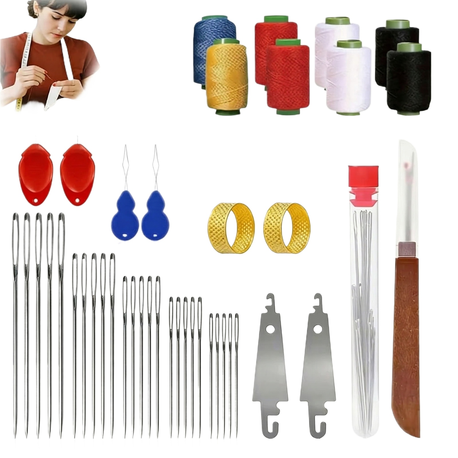 43 adet Büyük Göz Dikiş İğnesi - Sewing Repair incelemesi ve fiyatı
