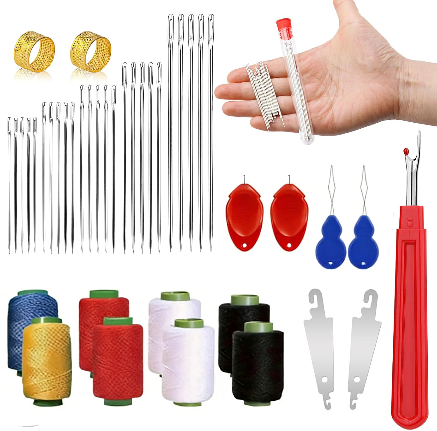 43 adet Büyük Göz Dikiş İğnesi - Sewing Repair incelemesi ve fiyatı