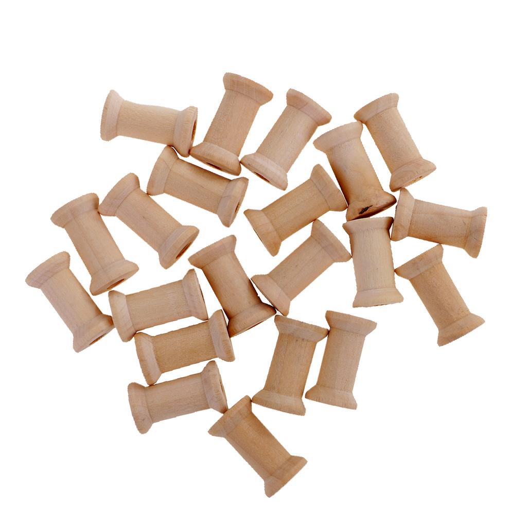 Ahşap Boş Bobin Seti 20 Parça  - Thread Bobbins Empty incelemesi ve fiyatı