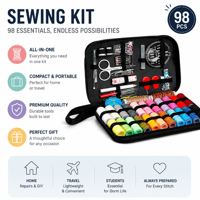 68/98PCS Dikiş Aksesuarları Al - Sewing Repair incelemesi ve fiyatı